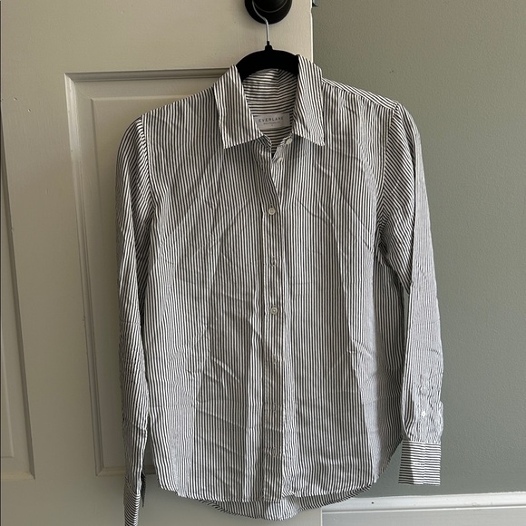 Everlane Pinstripe Button-Down Shirt - Picture 1 of 3